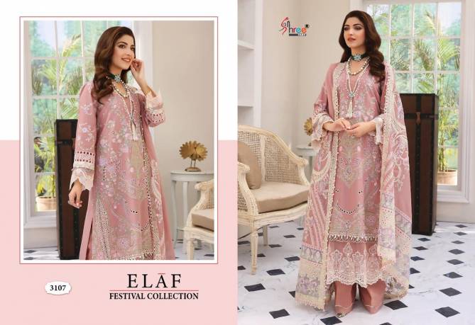 Elaf By Shree 3104 To 3109 Designer Pakistani Suits Catalog
